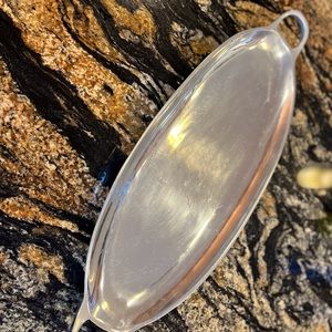 Pewter oval tray
